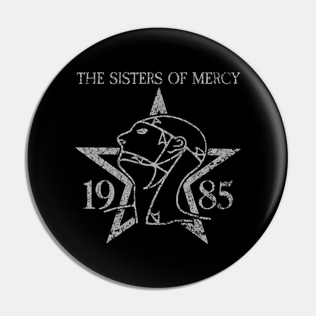 1985 / The Sisters Of Mercy Pin by alselinos