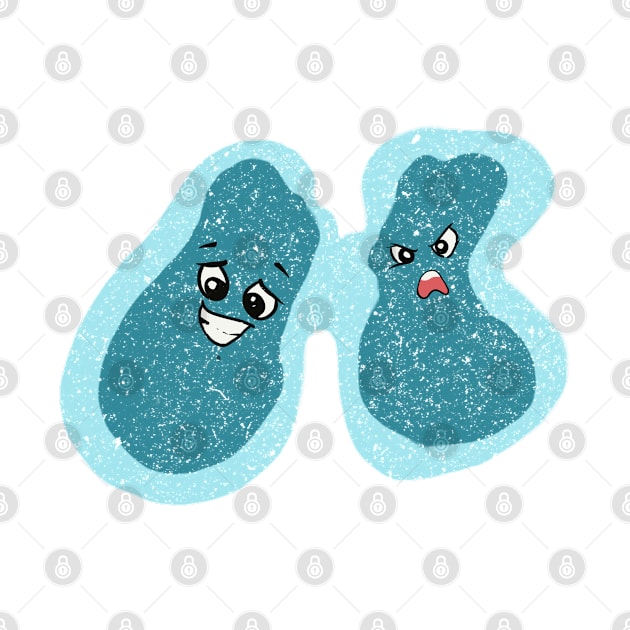 Cute Bacteria Microbes by labstud