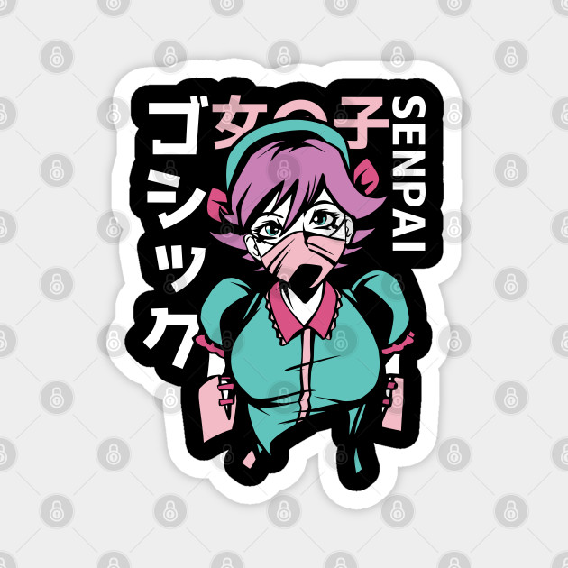 Pastel Goth Anime Girl Anime Girls Magnet Teepublic Au