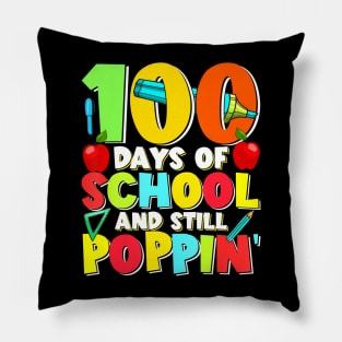 100 Days Of School Teacher Student Men Women Kids 100Th Day Pillow