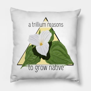 A Trillium Reasons Pillow