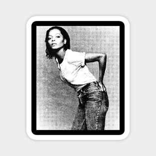 Diana Ross Halftone Magnet