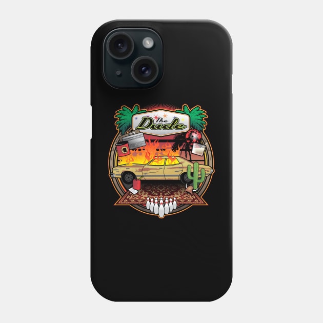 Big Lebowski Tribute Phone Case by dustbrain