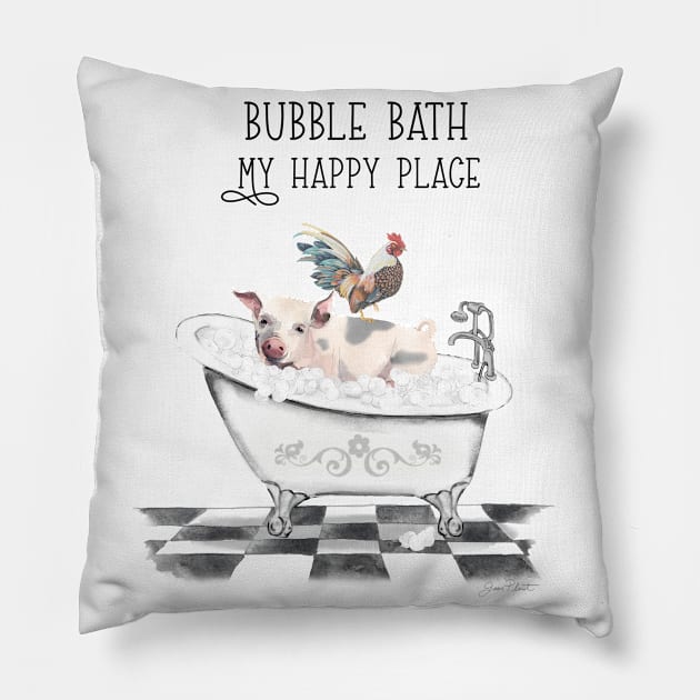 Farm Animals Bath B Pillow by Jean Plout Designs