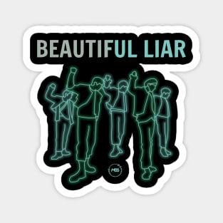 led fanart of the monsta x group in the beautiful liar era Magnet