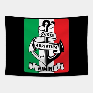 Costa Adriatica Rimini Italy Flag Tapestry