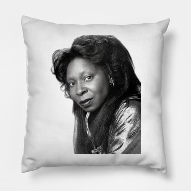 Whoopi Goldberg Pillow by Fanu2612