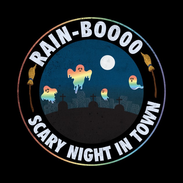 Halloween Gay Design | Rain-Boooo by POD Anytime