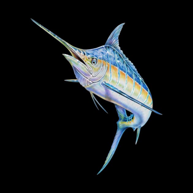 Blue Marlin by Tim Jeffs Art