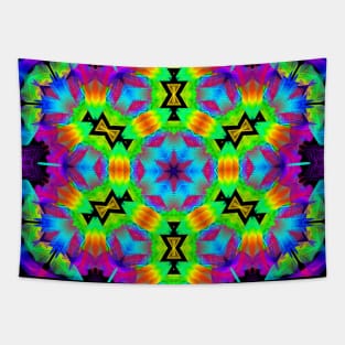 Atomic Fusion - Radiant Blossom Tapestry