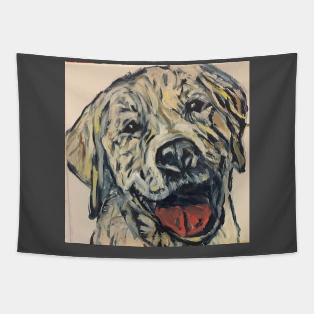 Another Happy Lab Tapestry by Jeneralarts