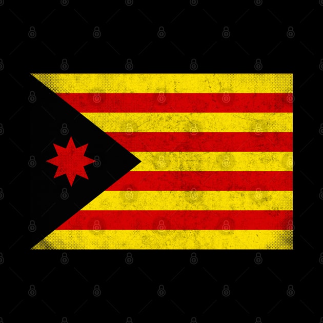 Estelada Anarquista - Vintage Faded Look Design by DankFutura