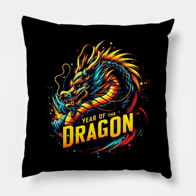 Year of The Dragon Pillow by Genbu