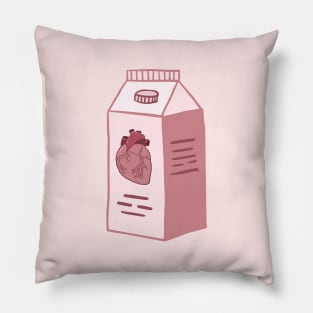 Pack of juice. A pack of juice from the heart. Doodle drawing. Cartoon style drawing. A pack of juice from the heart. Doodle drawing. Cartoon style drawing Pillow