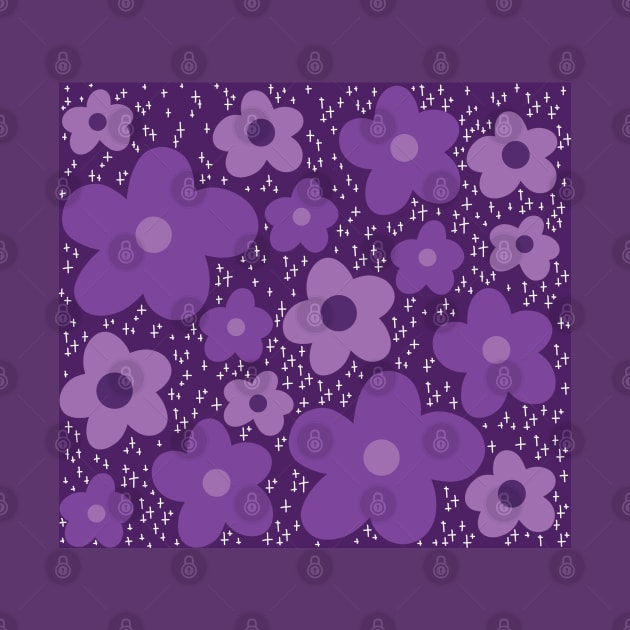 Aesthetic Purple Flower by Shadow Designs