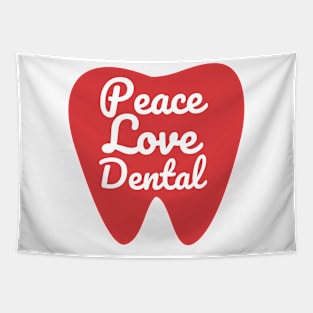 Dental Surgeon -Peace Love Dental Tapestry