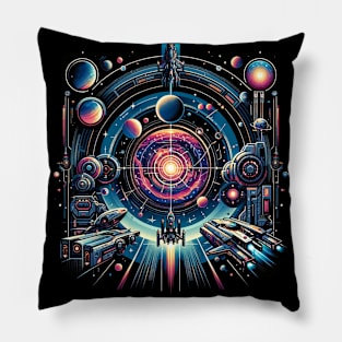 Sci Fi Spaceships Pillow