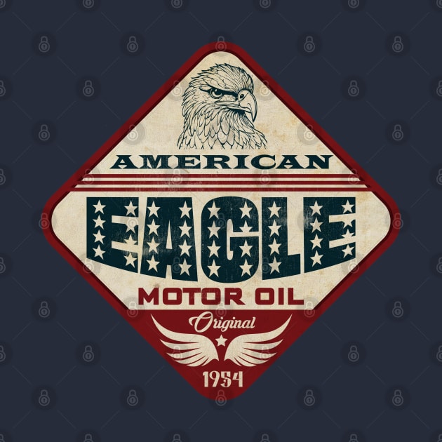 American Eagle Motor Oil by CTShirts