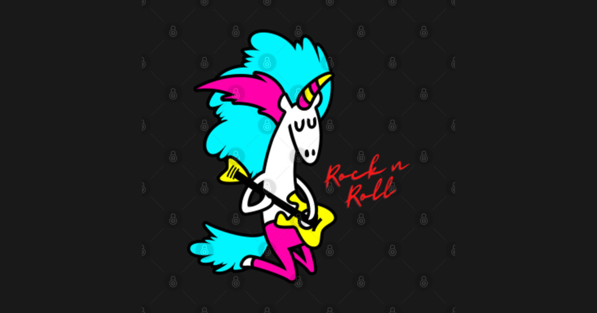 Unicorn Rock n Roll Unicorn Rock N Roll Mask TeePublic
