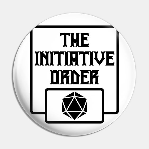 TIO Black Logo Pin by The Initiative Order