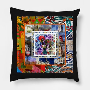 Portuguese folk art Pillow