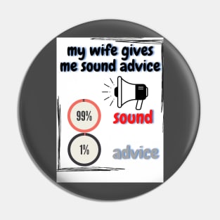 Sound Advice Pin