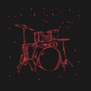 Neon Drums T-Shirt