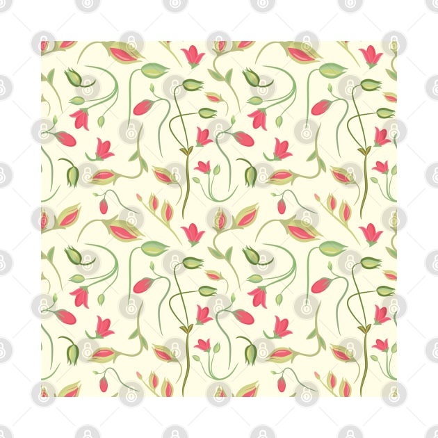 seamless summer tiny floral pattern by AnaMOMarques