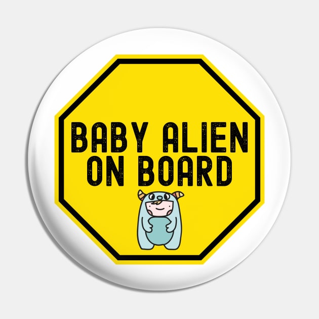 Funny Baby alien on board Pin by DacDibac