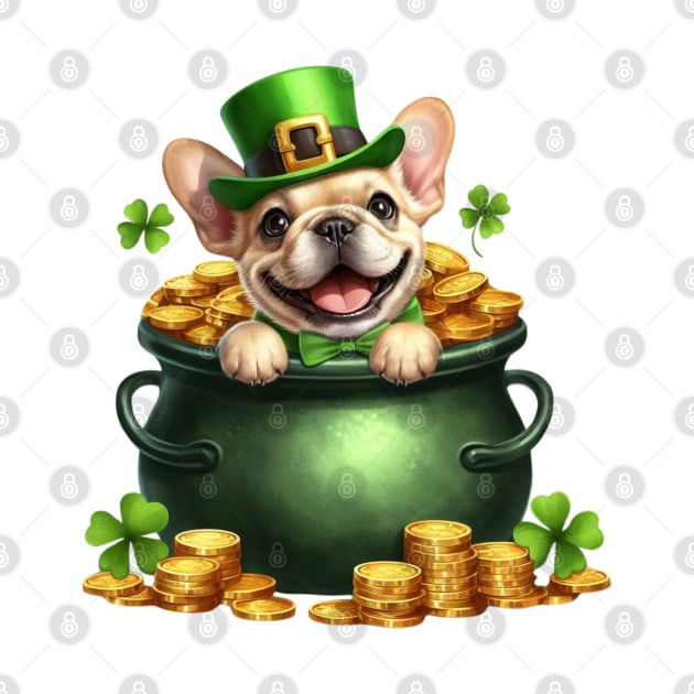 St Patricks Day French Bulldog by Chromatic Fusion Studio