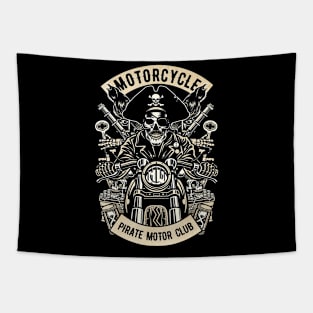 Motorcycle Pirate Club Tapestry