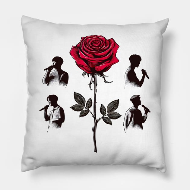 The Rose Kpop Pillow by SimpliPrinter