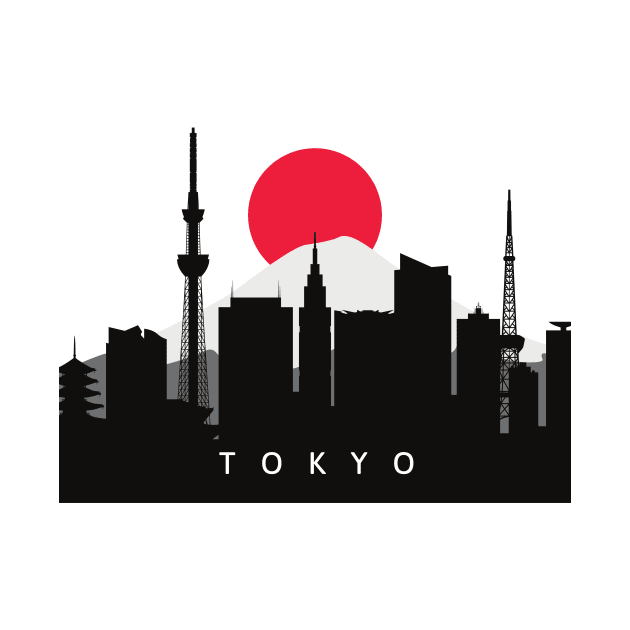 Tokyo Horizon: City Skyline Japan Souvenir by neverland-gifts