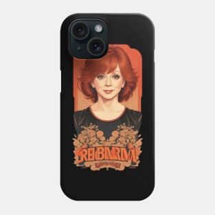 reba mcentire//vintage vektor 80s style v5 Phone Case