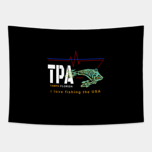 Tampa Bay FL., TPA, I love fishing the USA Tapestry