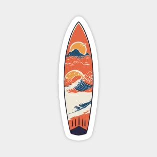 surfboard art, surfing surfer vibes, v11 Magnet