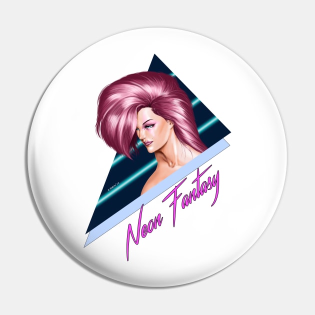 Neon Fantasy Pin by Pablo Romero Art