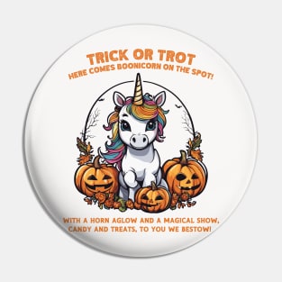 Boonicorn. trick or treat Pin