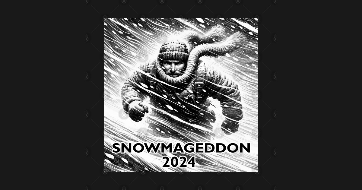 Snowmageddon 2024 Snowmageddon TShirt TeePublic