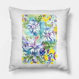 Ragged Flowers Pillow