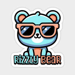 Rizzly Bear? Cute Bear Pun Magnet