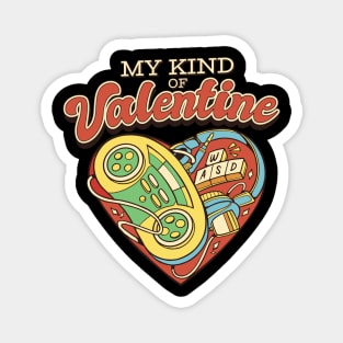 My Kind of Valentine Funny Valentine’s Day Gaming Retro Magnet