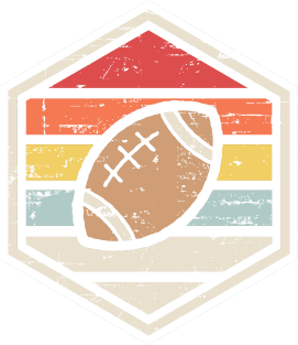 Retro Badge Rugby Magnet