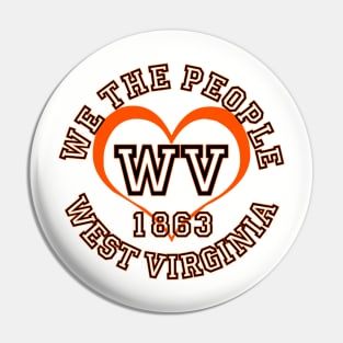 Show your West Virginia pride: West Virginia gifts and merchandise Pin