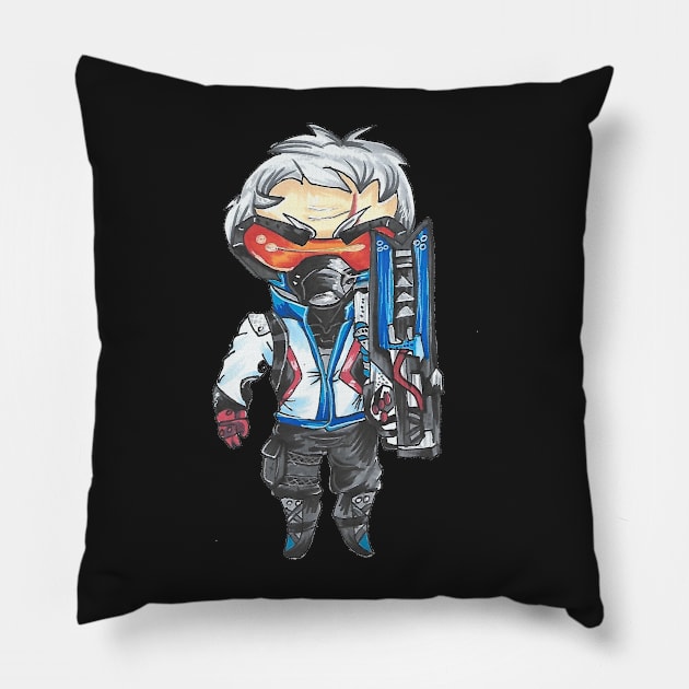 Soldier 76 havok Pillow by Geeky Gimmicks