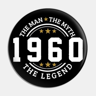 The Man The Myth 1960 Legend Pin