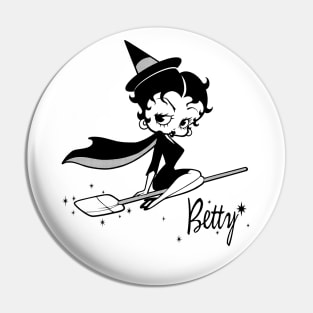 Betty Boop - Halloween witch Pin