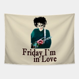 The Cure Friday i`m in love Tapestry