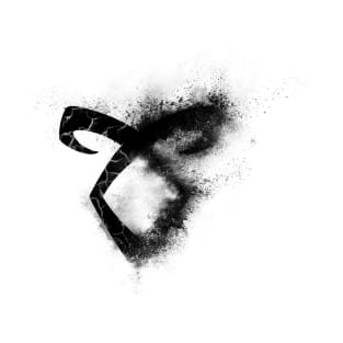 Shadowhunters rune - half sand explosion black - The mortal instruments T-Shirt