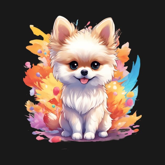 Fluffball Lovely Pomeranian Puppy by animegirlnft